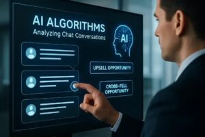 Como a IA identifica oportunidades de upsell e cross-sell em conversas com clientes